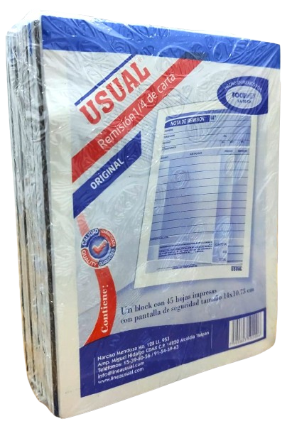 [7500803502006 (PA)] NOTA REMISION ORIGINAL USUAL