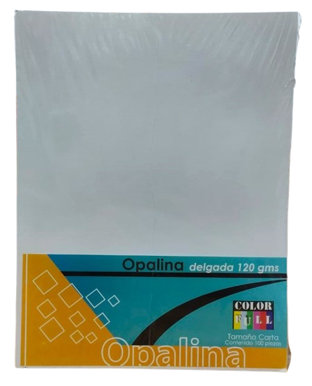 OPALINA DELGADA BLANCA C/100