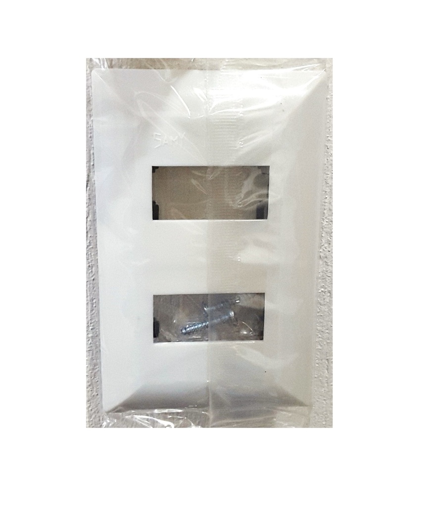 [PLACA BLANCA 2 UNIDADES] PLACA BLANCA 2 UNIDADES  (PE)