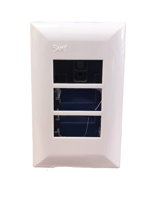 PLACA BLANCA 3 UNIDADES  (PE)