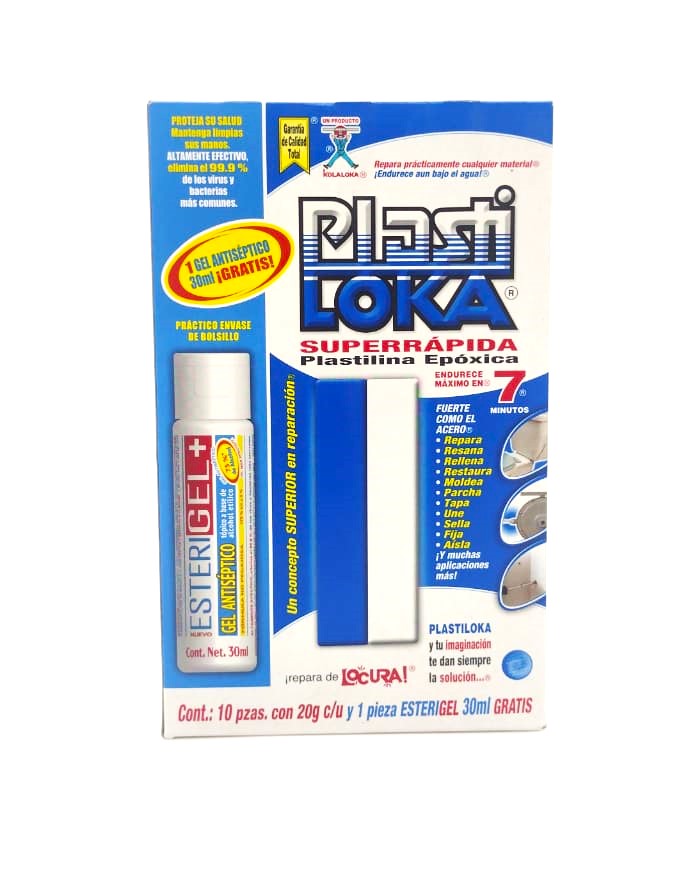 [7501102631404  (P)] PLASTI LOKA AZUL C/10 PZAS.