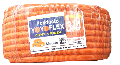 POLIDUCTO NARANJA 3/4" (50 MTS)
