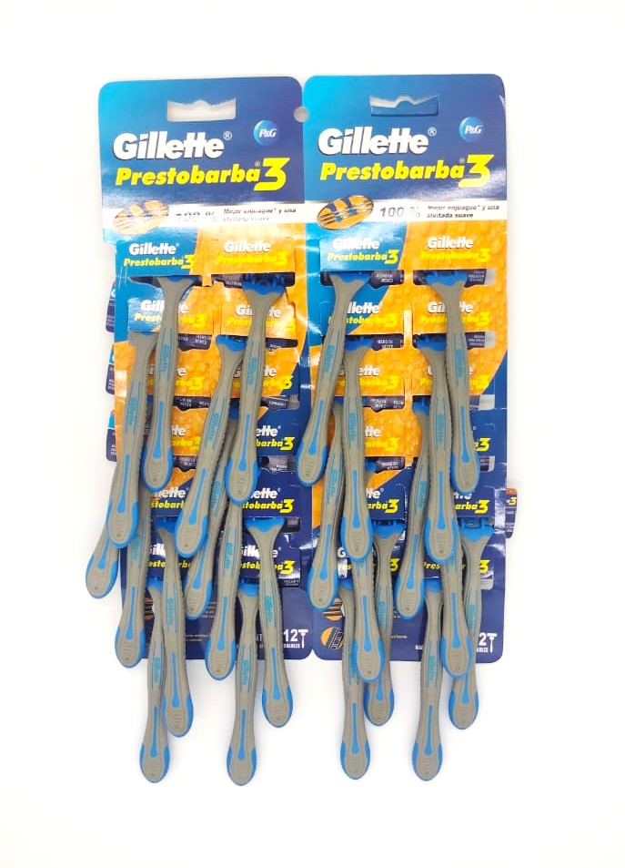 [GILLETE 3H ECO  (P)] RASTRILLO GILLETTE 3H. ECO. C/24