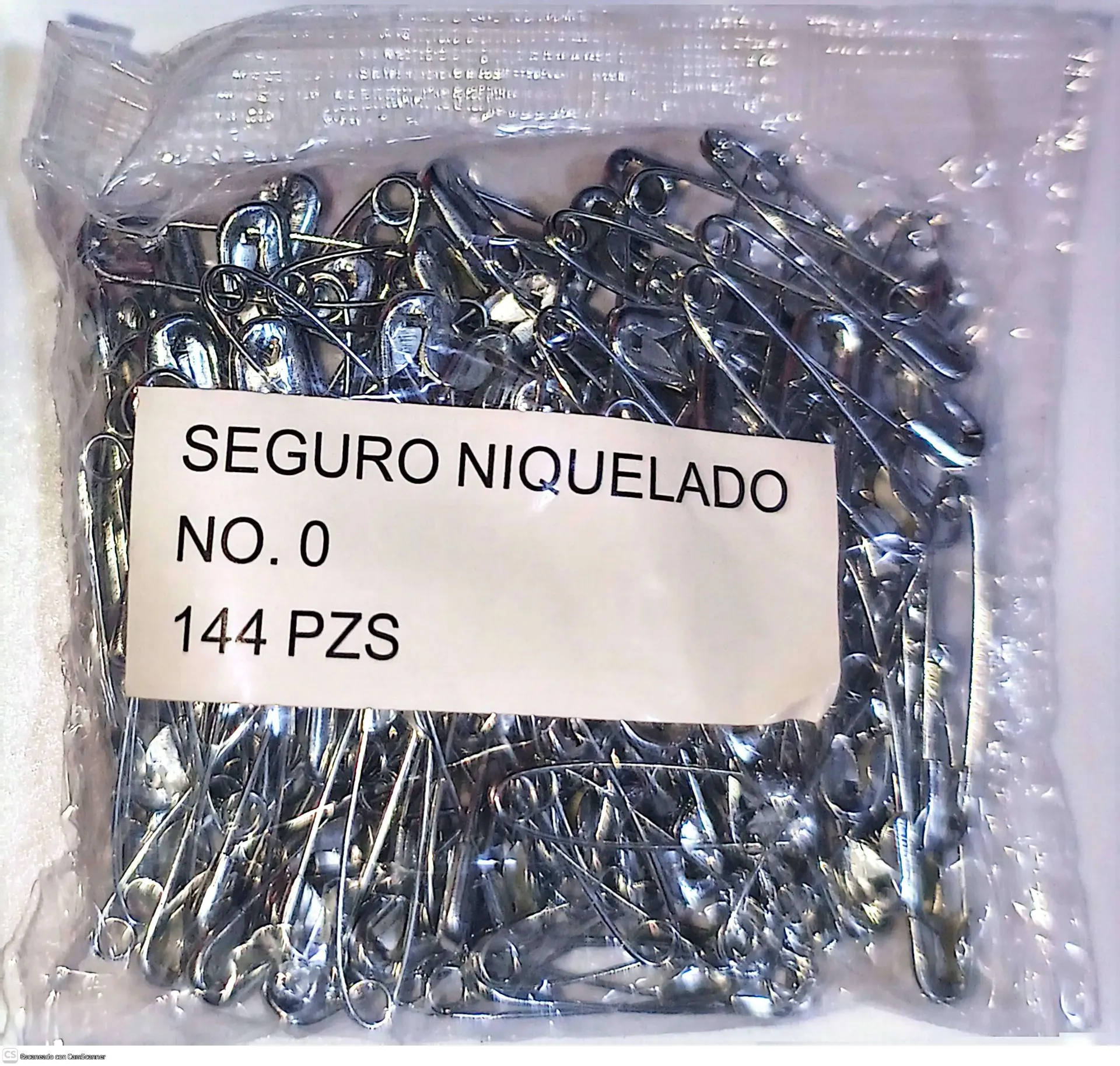 Seguro No. 0 (c/144 pzas)