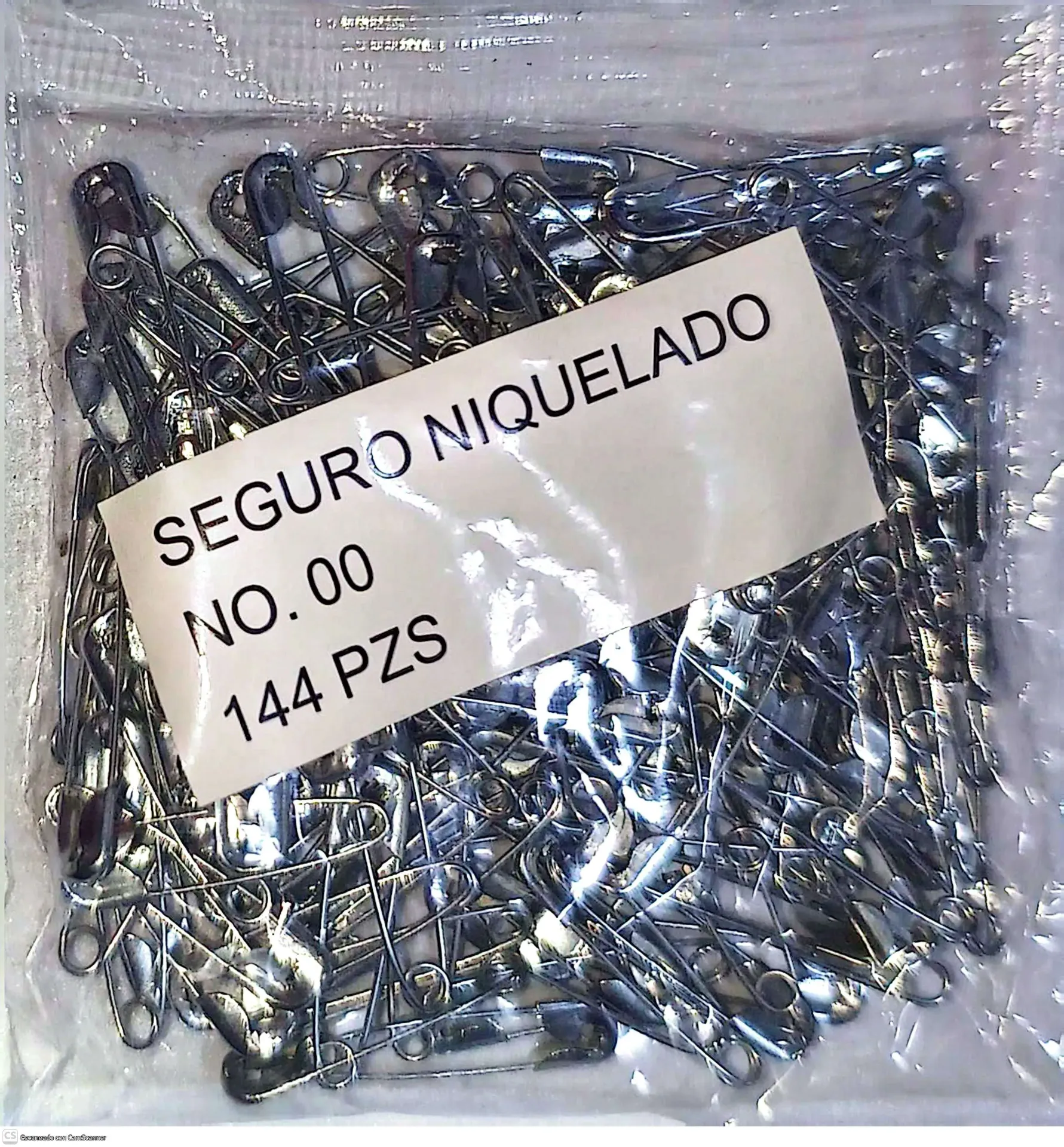 [17501228829621] Seguro No.2/0 ó 00  (c/144 pzas)
