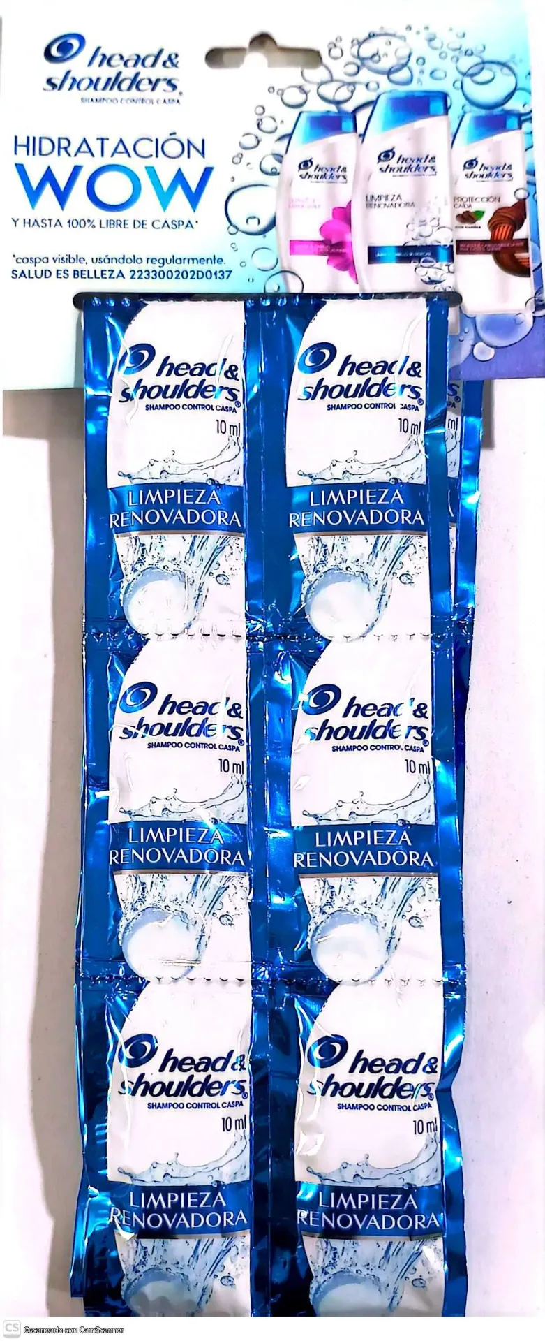[SHAMPOO H&S CLASICO] SHAMPOO HEAD & SHOULDERS CLASICO TIRA C/24  (H)