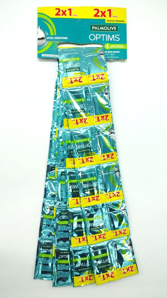 Shampoo Palmolive Optims 2 En 1 Caja c/48 Sobres  (H)