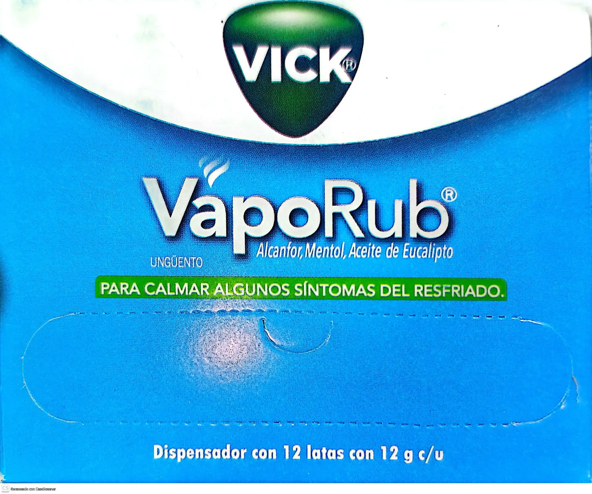 [7501001246730  (P)] Vick Vaporup 12 Latas 12g C/U