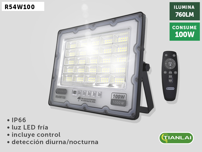 [R54W100] REFLECTOR SOLAR 100W TIANLAI