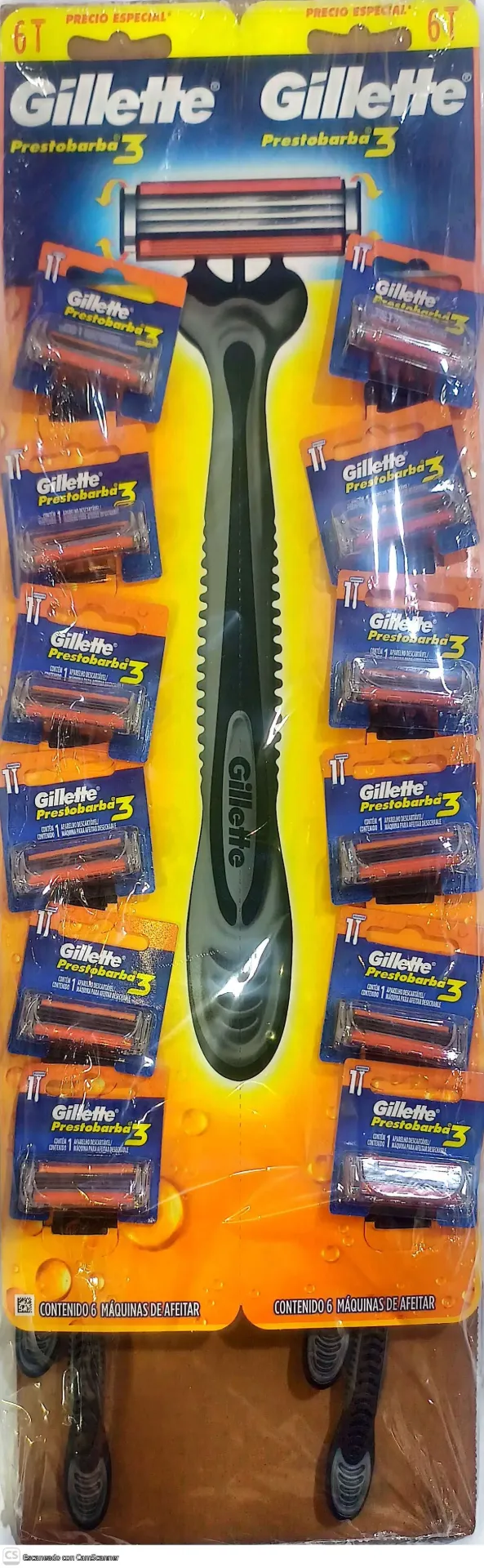 RASTRILLO GILLETTE 3H ORIGINAL C/12 PZAS (H)