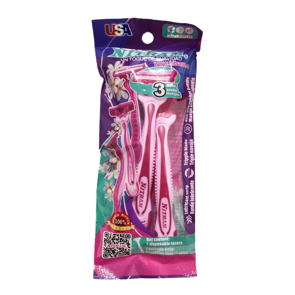 [NITRAM] RASTRILLO NITRAM ROSA  C/2 PZAS