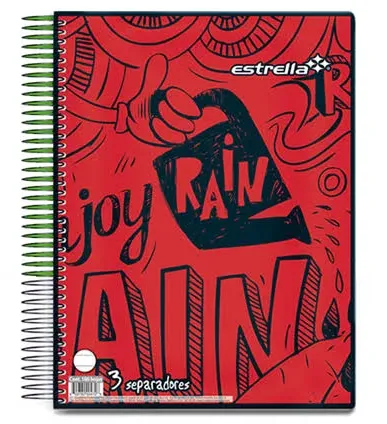 [180 HOJAS (PA)] LIBRETA PROF. PASTA DURA C/180HOJAS (RAYA)