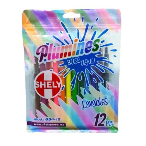 [SHE-116 / 634-12] PLUMINES LAVABLES SHELY C/12