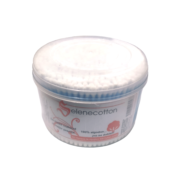 COTONETE BOTE C/500 PZAS SELENECOTTON