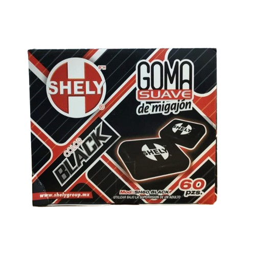 GOMA SUAVE DE MIGAJON BLACK SHELY C/60 PZAS