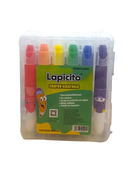 [50020] (50020) JUEGO DE CRAYONES C/6 PZAS (GOOD WILL)