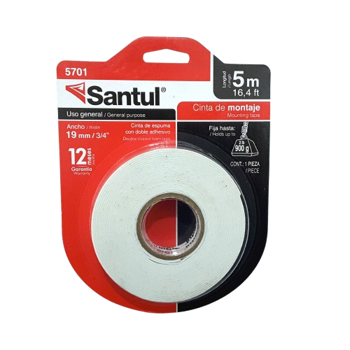 (5701) CINTA DOBLE CARA 5M SANTUL