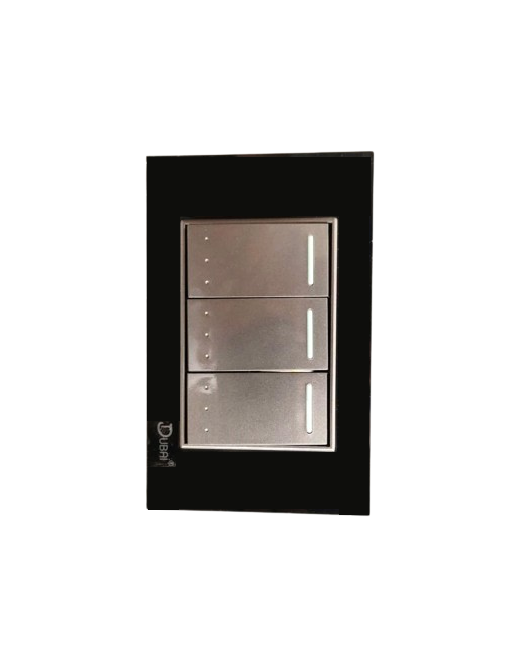 (72411) PLACA APAGADOR TRIPLE ESCALERA DUBAI