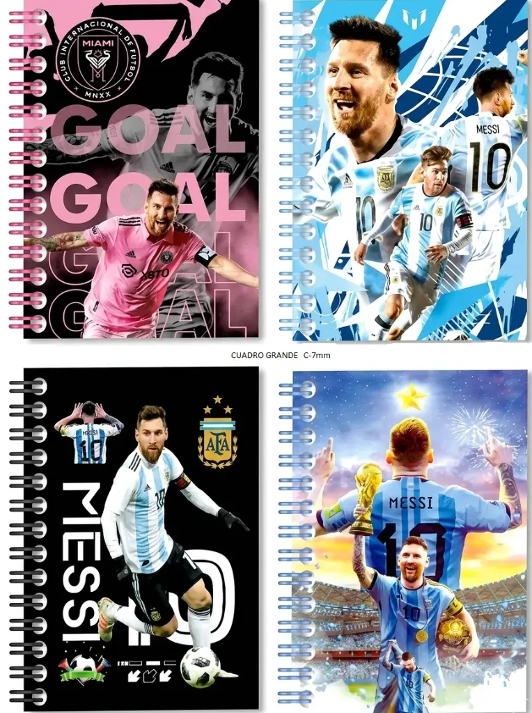 [100 HOJAS] LIBRETA PROFESIONAL 100 HOJAS PASTA DURA JUGADORES MUNDIAL
