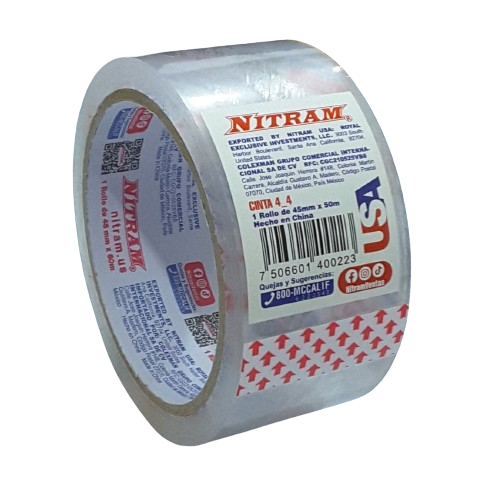[TRANSPARENTE-50M] CINTA TRANSPARENTE 50M. NITRAM PZA
