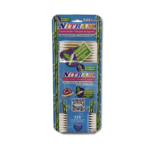 COTONETE DE BAMBÚ C/510 PZAS NITRAM 