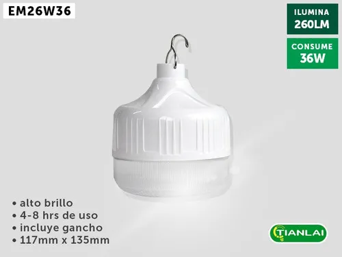 FOCO RECARGABLE 36W TIANLAI