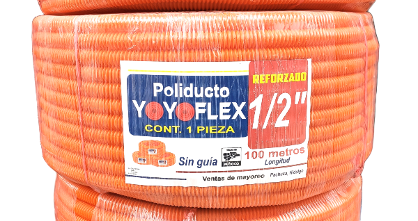 [POLIDUCTO-1/2"] POLIDUCTO NARANJA 1/2" 100 MTS