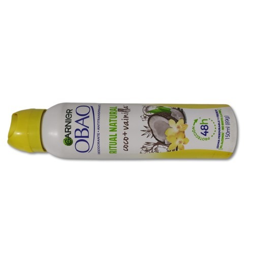 DESODORANTE OBAO SPRAY COCO + VAINILLA 97G.  (H)