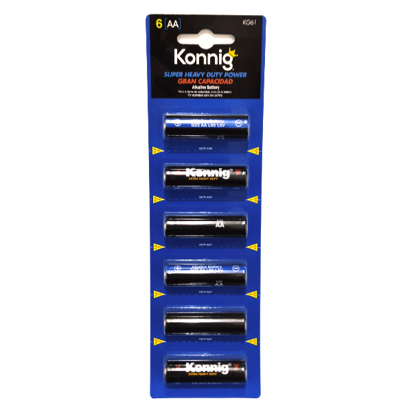 PILA KONNIG AA  TIRA C/6 PZAS