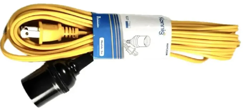 [KGYCX5M] EXTENSION AMARILLA C/SOCKET 5M KONNIG