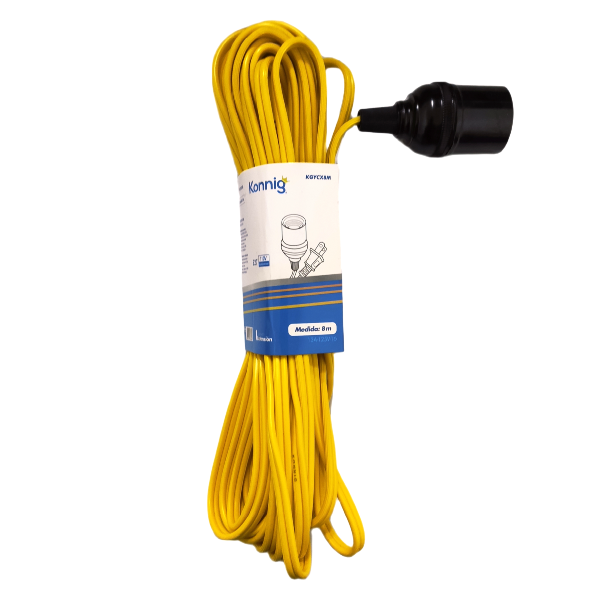 [KGYCX8M] EXTENSION AMARILLA C/SOCKET 8M KONNIG