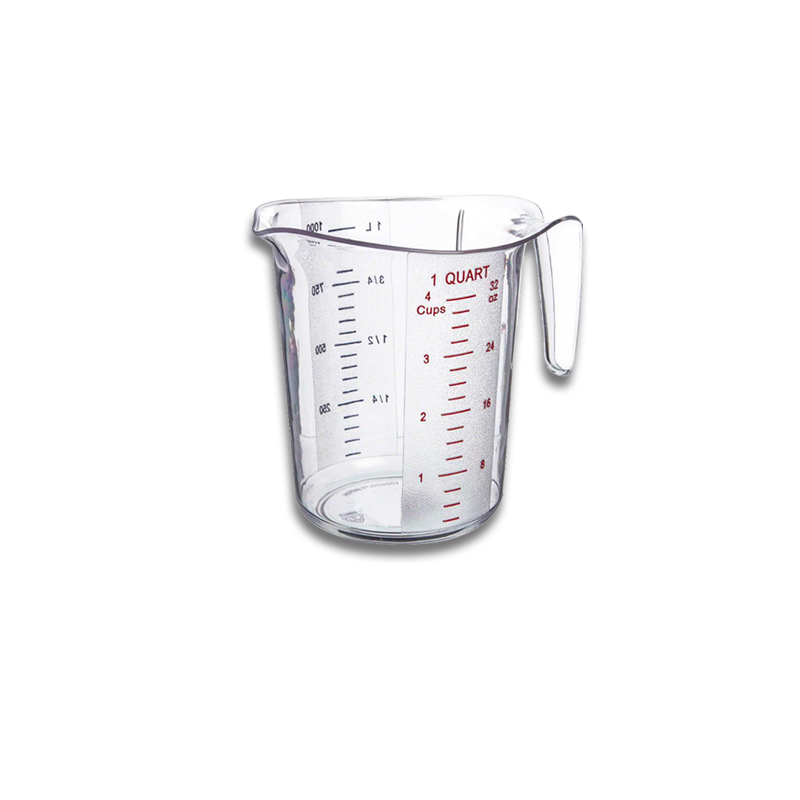 JARRA DE POLICARBONATO MEDIDORA GRADUADA, CAPACIDAD DE 1 LITRO