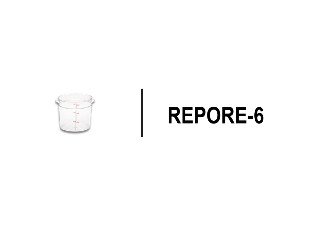 RECIPIENTE DE POLICARBONATO GRADUADO REDONDO, CAPACIDAD DE 6 QT