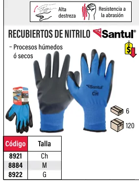 [8922] (8922) GUANTE NITRILO GDE. SANTUL