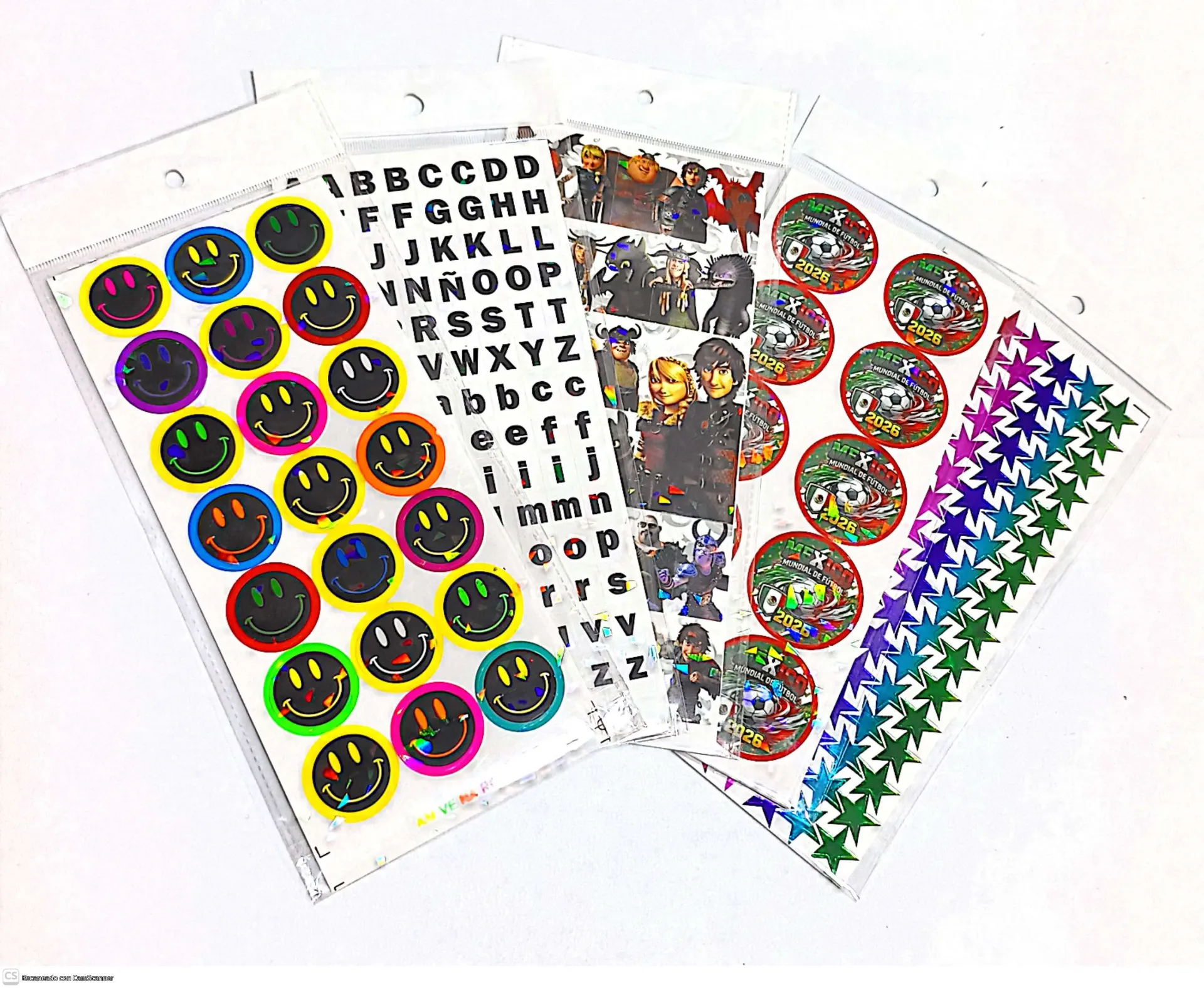 STICKERS C/5 PLANILLAS