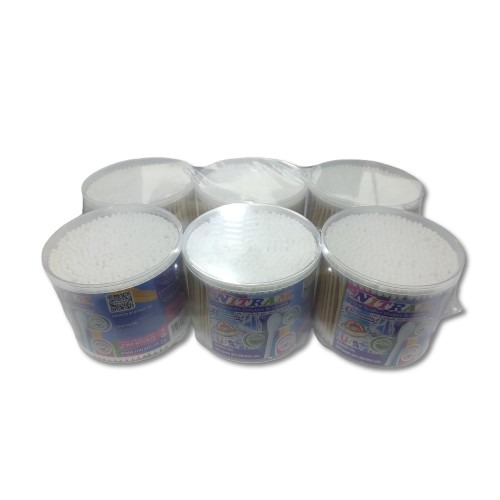 [COTONETE-400 PZAS] COTONETE BAMBU NITRAM  PAQUETE C/6 (400PZAS) 