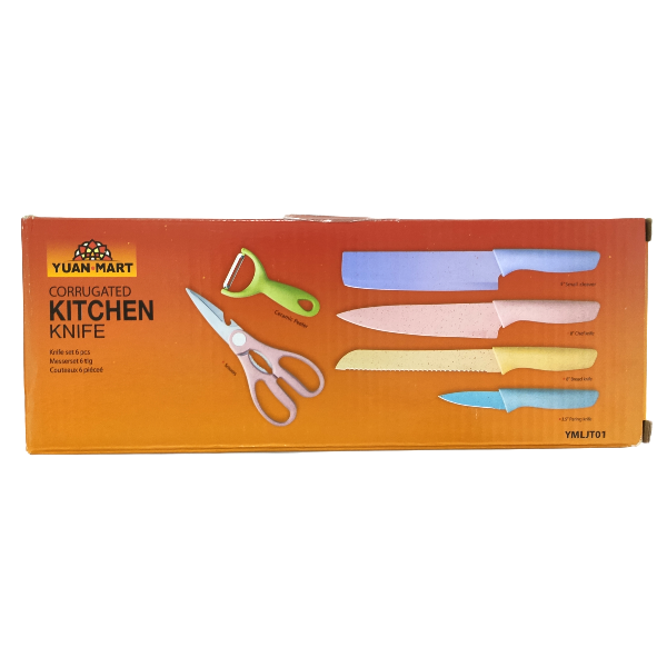 (YMLJT01) JUEGO DE CUCHILLOS DE COLOR YUANMART