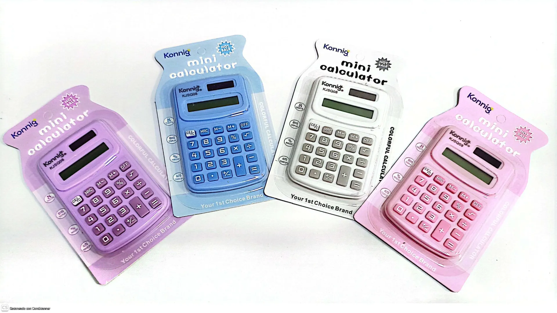 (KJSQ08) CALCULADORA PASTEL BLISTER KONNIG