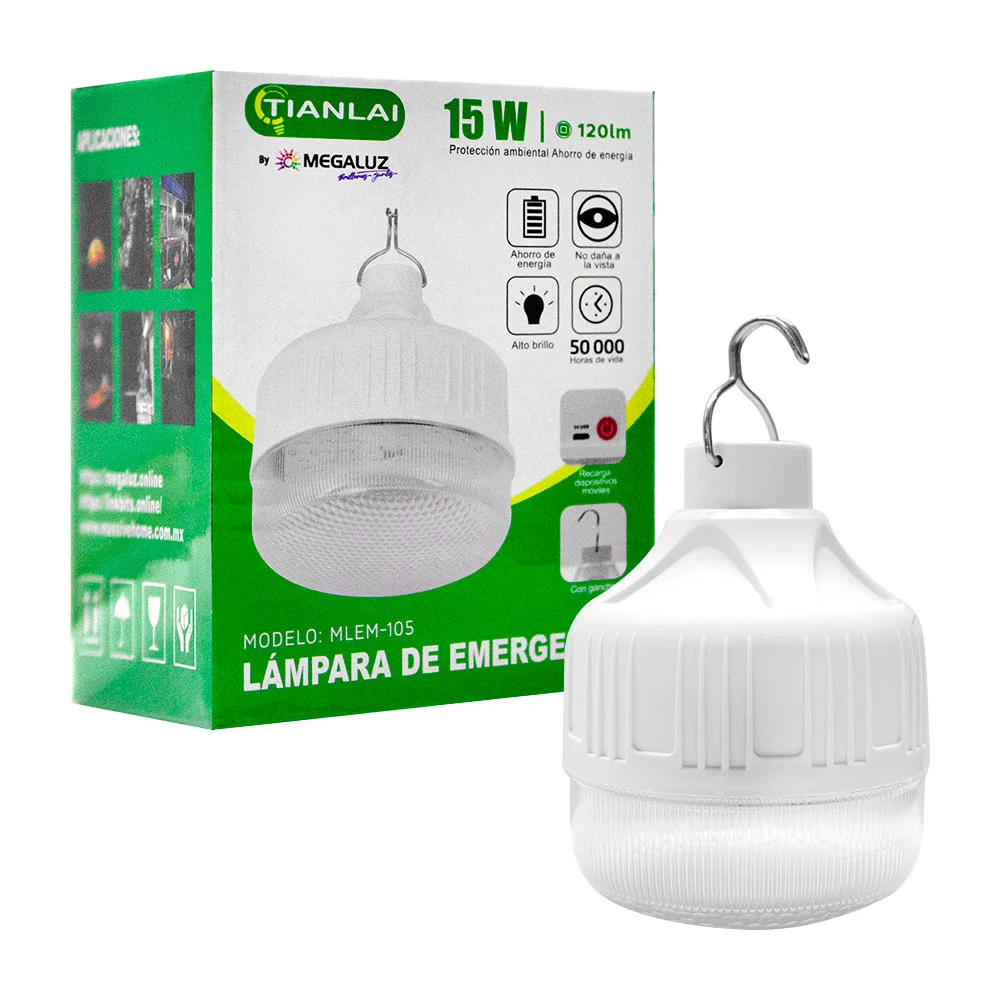 (EM26W15) LAMPARA DE EMRGENCIA MEGALUZ 