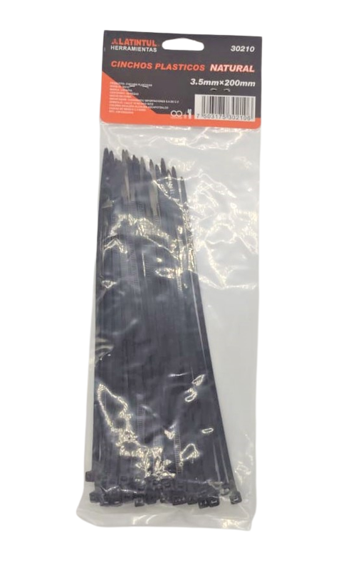 (30208) CINCHO NEGRO 2.5MM X 20 CM (LATINTUL)
