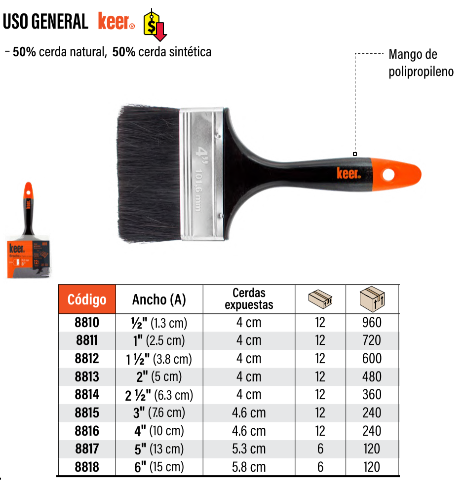 (8818) BROCHA 6" SANTUL