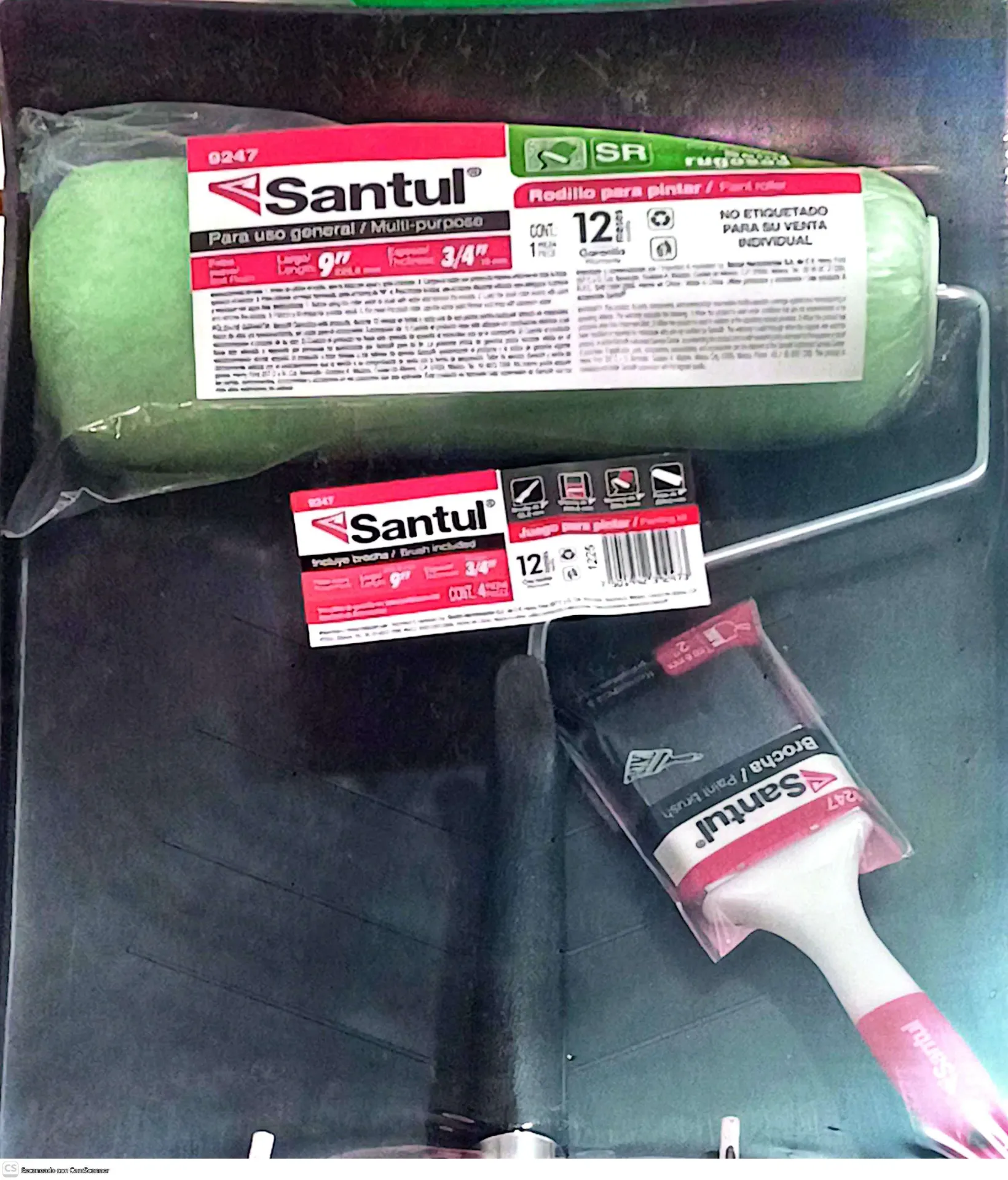 [9247] (9247) ACCESORIOS PARA PINTA 4 PZAS SANTUL