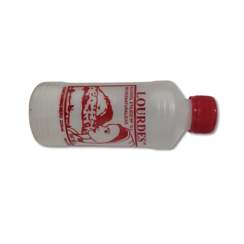 ALCOHOL 250ML LOURDES  96°