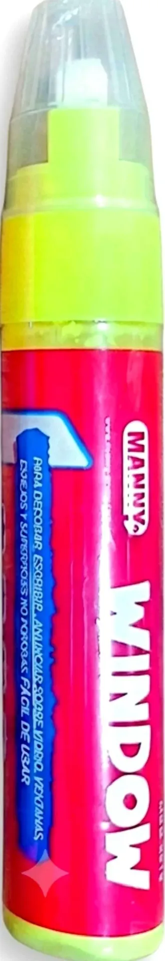 MARCADOR P/ VIDRIO AMARILLO PZA