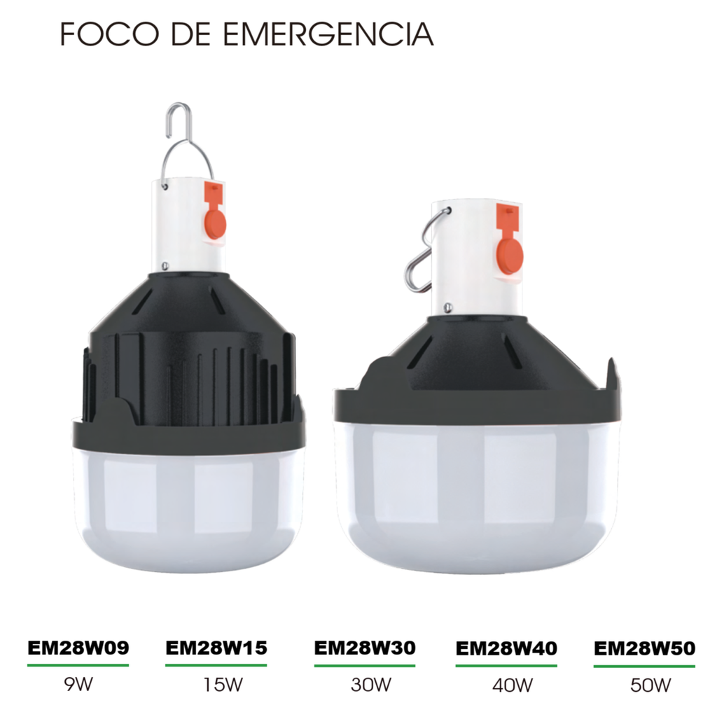 (EM28W50) FOCO DE EMERGENCIA 50W TIANLAI