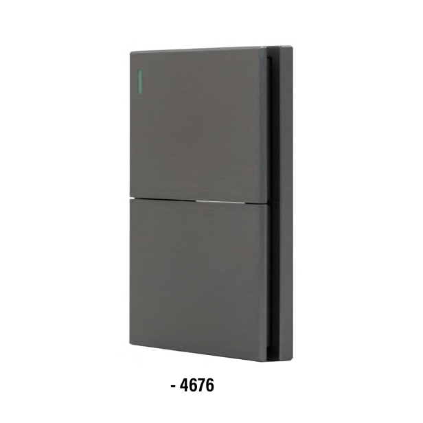 (4676) PLACA APAGADOR SENCILLO DOBLE FONTANA (SANTUL)