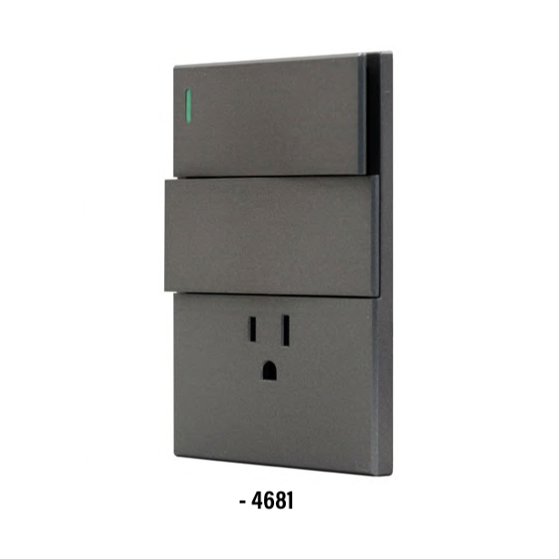 [4681] (4681) PLACA DOBLE APAGADOR SENCILLO Y CONTACTO FONTANA (SANTUL)