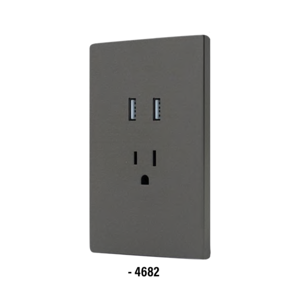 [4682] (4682) PLACA 1 CONTACTO C/2 USB FONTANA (SANTUL)