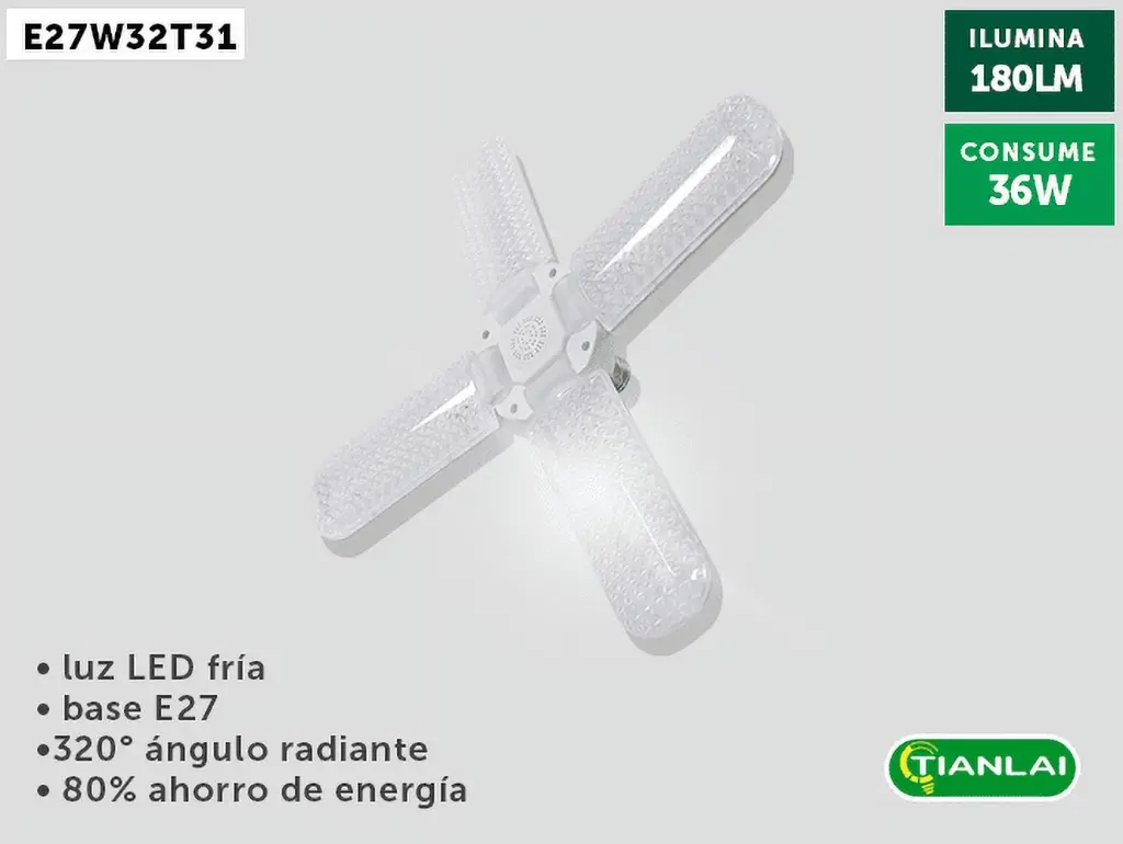 (E27W32T31) FOCO 4 ASPAS TIANLAI 