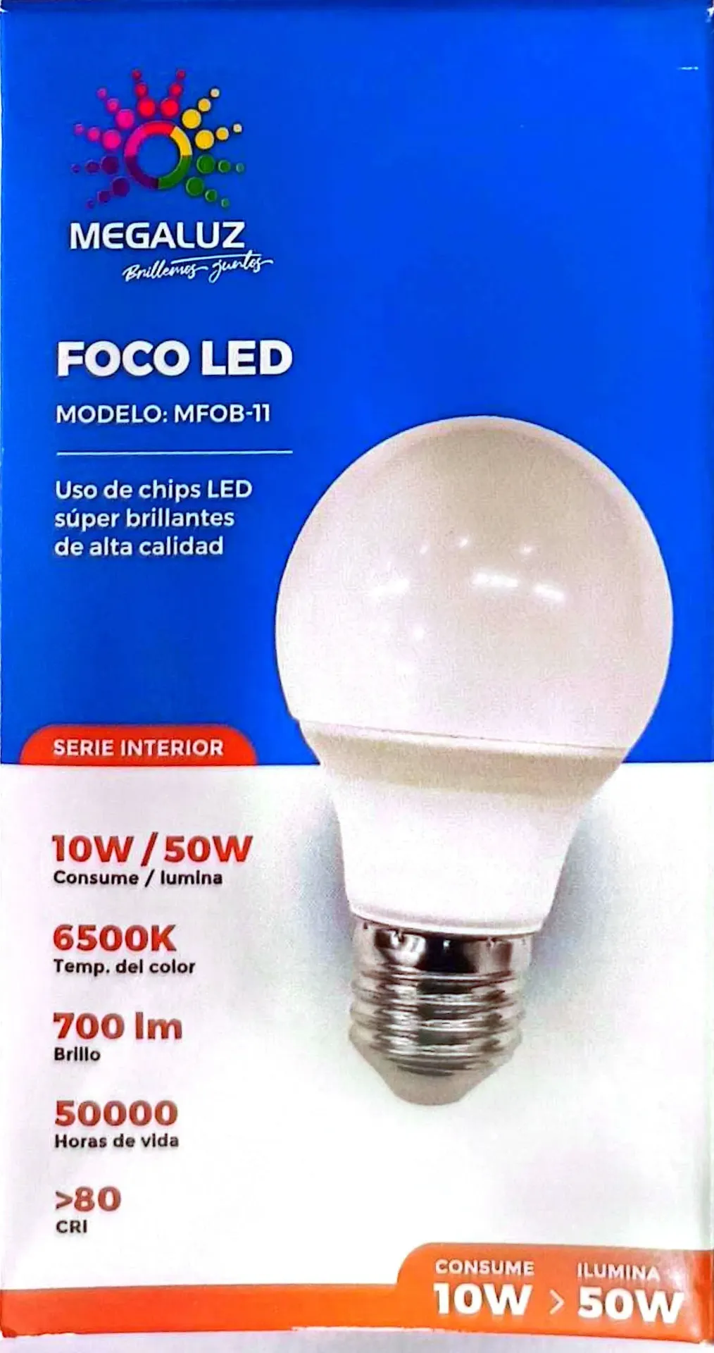 [B11W10] (B11W10) FOCO BOMBILLA 10W MEGALUZ